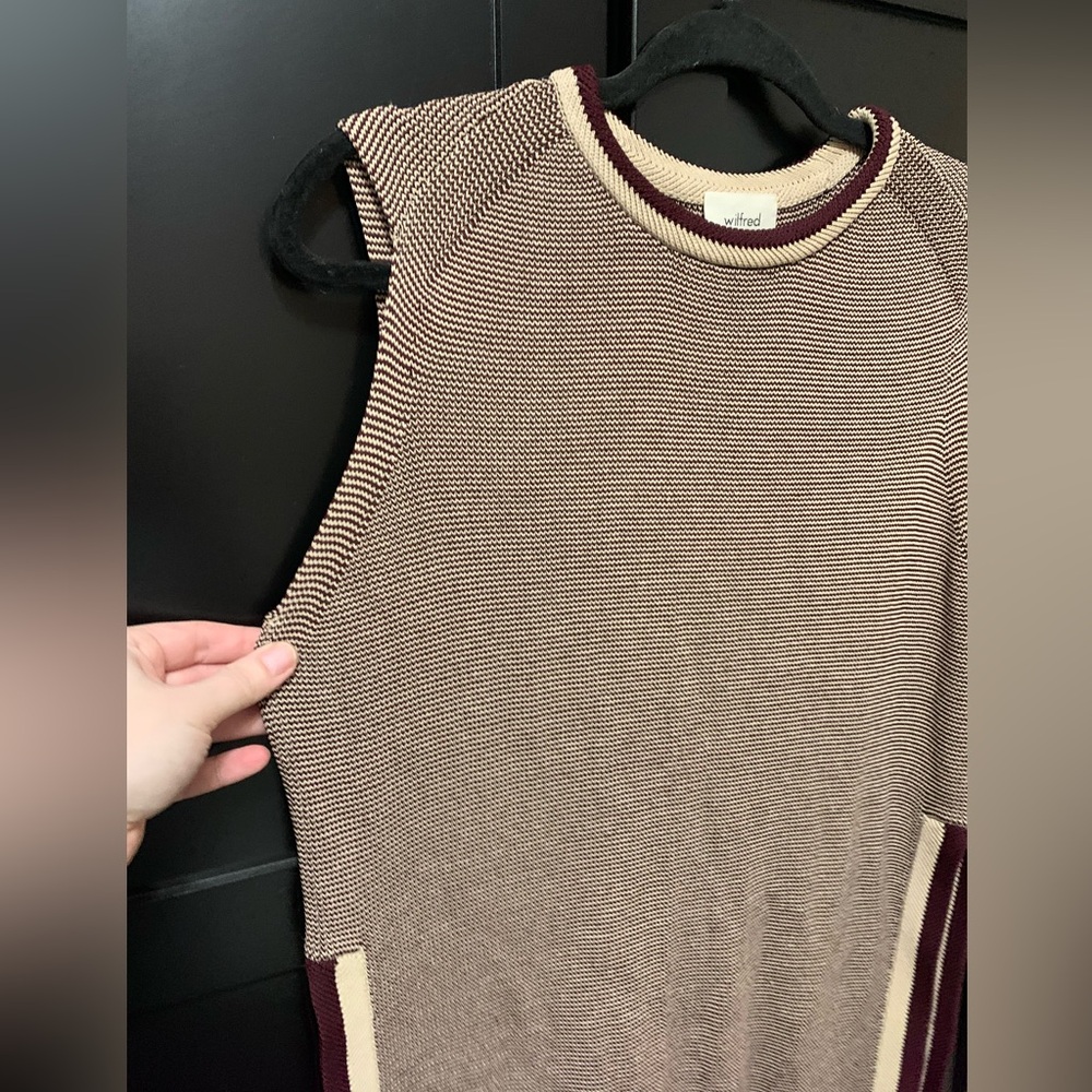 Wilfred Small Knit Sleeveless Top Tunic cute comfy Scandi girl
